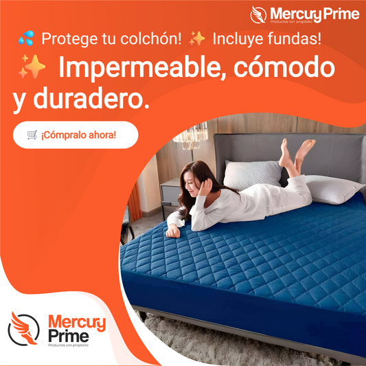 Combo Protector de Colchón Impermeable – Higiene, Confort y Durabilidad.