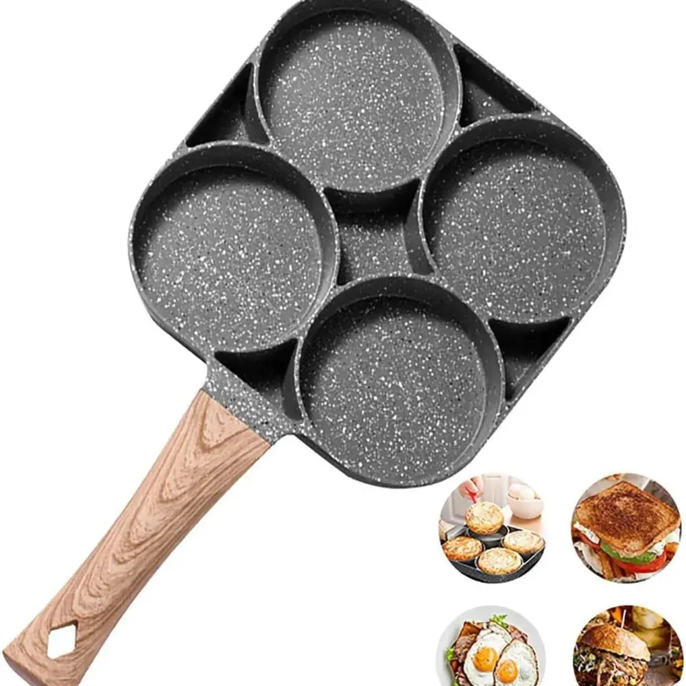 QuadPan™ - 4 fuegos, 1 sartén, cero complicaciones.