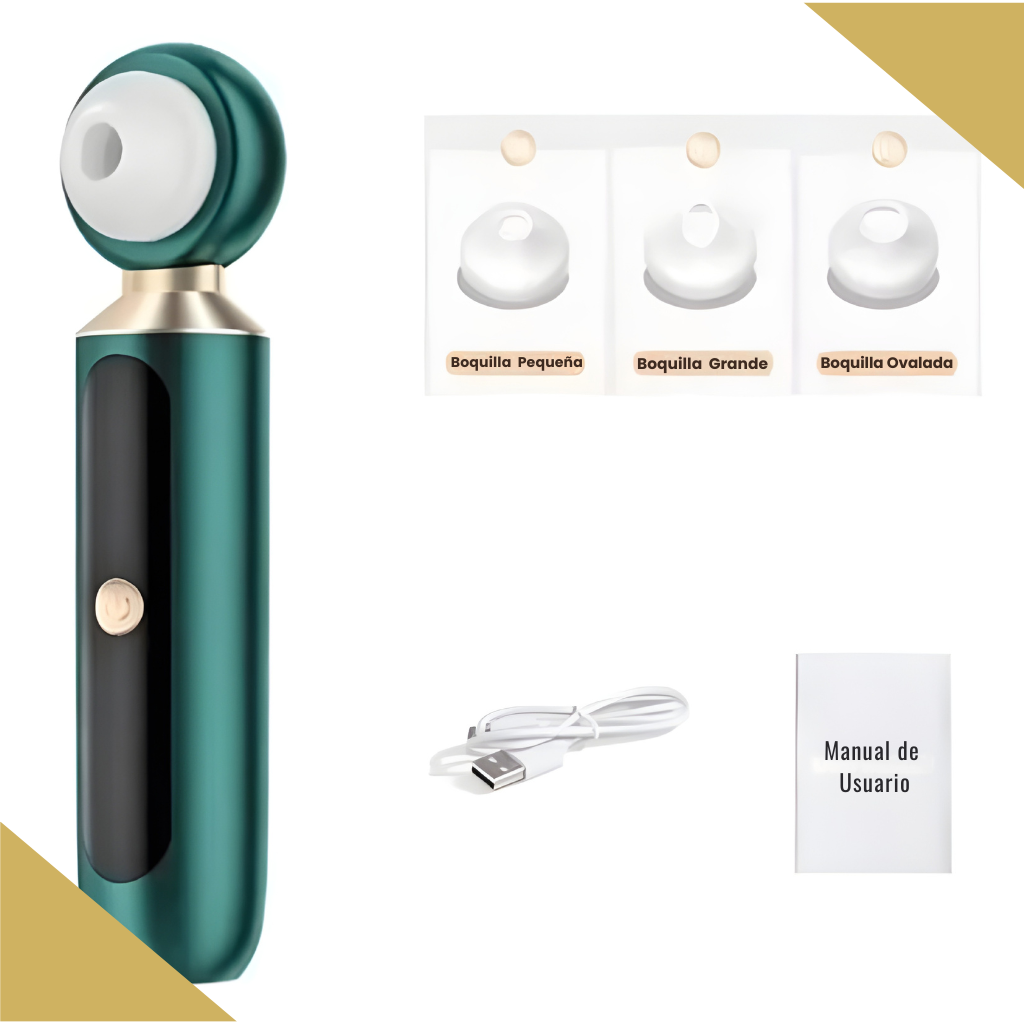 ✨ Aspirador de Poros con Lupa 50× y Luz LED.