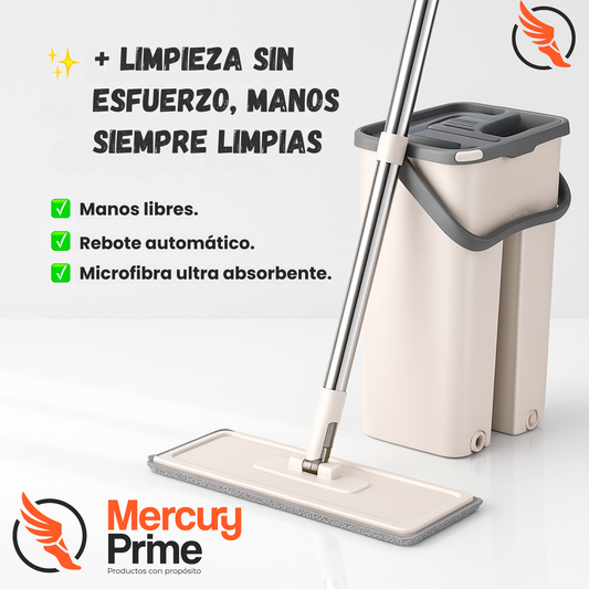 Trapero de Microfibra con Cubo – Limpieza Inteligente y Sin Esfuerzo.