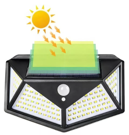 💡 Lámpara Solar LED con Sensor de Movimiento (900 LM).