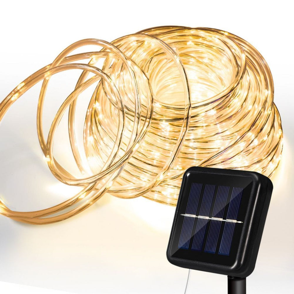 ⭐ Manguera LED Solar – Luz Mágica para tu Navidad!