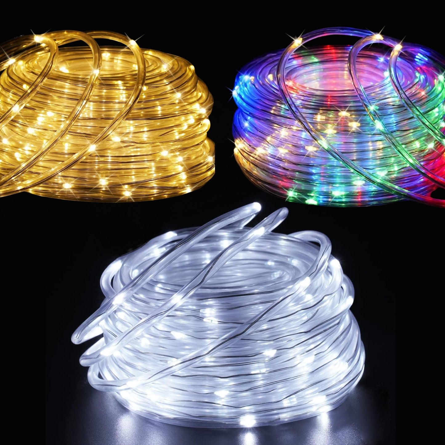 ⭐ Manguera LED Solar – Luz Mágica para tu Navidad!