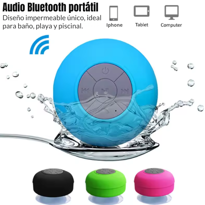 🔊 Mini Parlante Bluetooth Impermeable para Ducha.