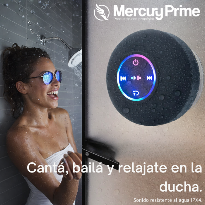 🔊 Mini Parlante Bluetooth Impermeable para Ducha.