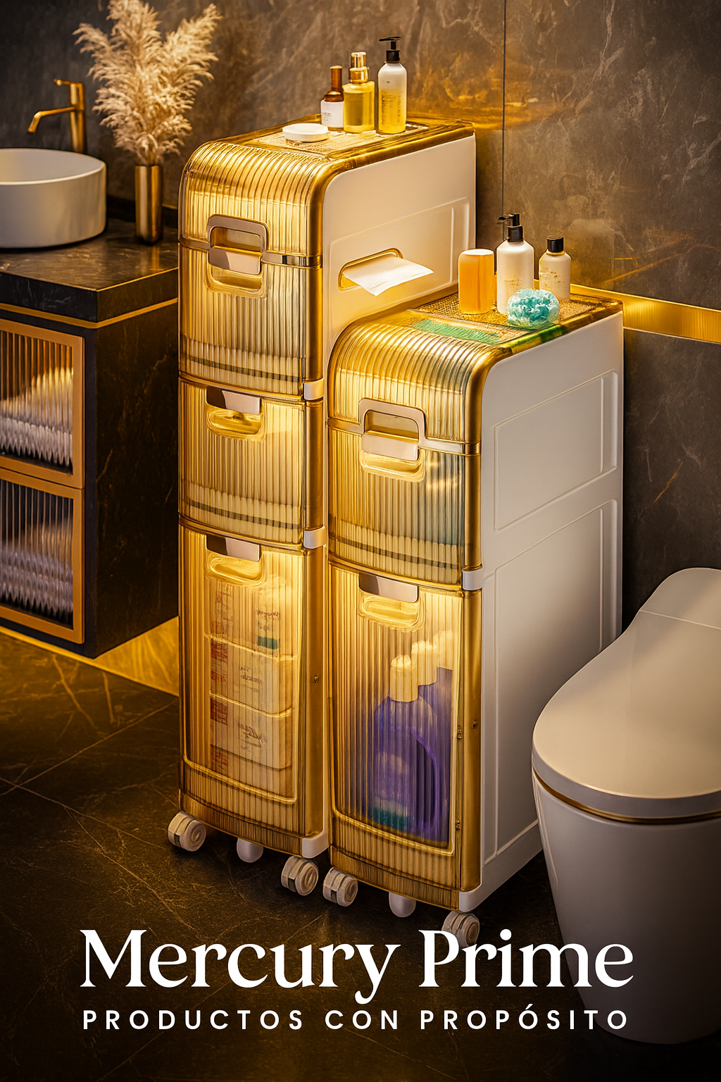 Caja de Almacenamiento para Baño – Práctica, Elegante y Compacta.