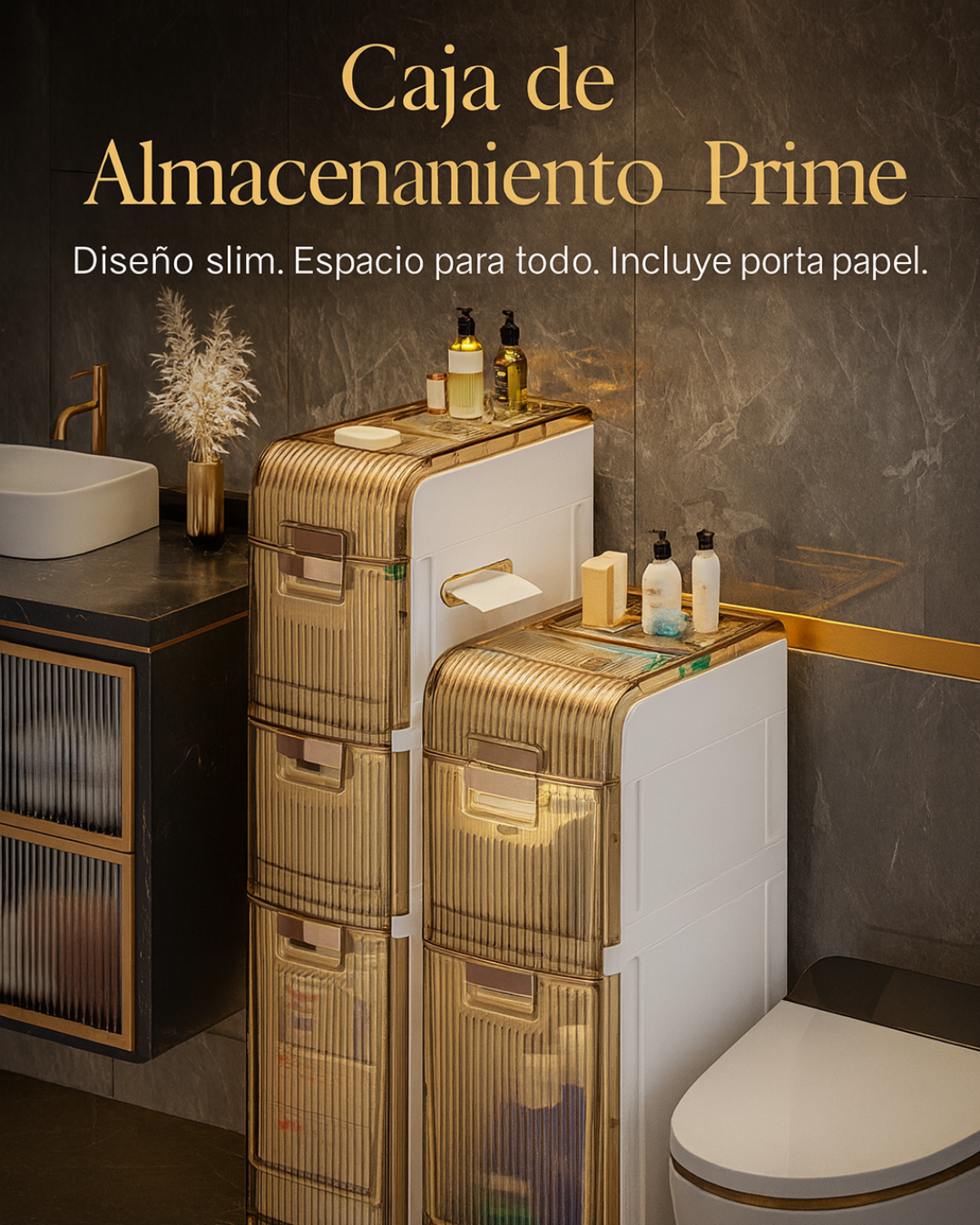 Caja de Almacenamiento para Baño – Práctica, Elegante y Compacta.